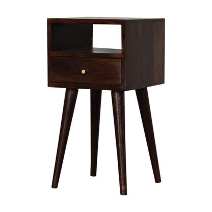 Cote Furniture | Small Bedside Table - Walnut Compact, Bedside Tables IN966