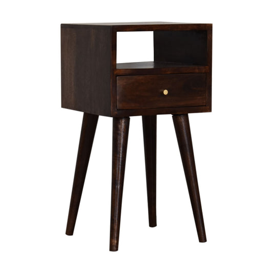 Cote Furniture | Small Bedside Table - Walnut Compact, Bedside Tables IN966