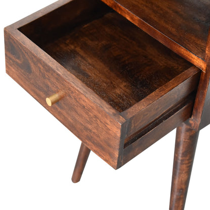 Cote Furniture | Small Bedside Table - Walnut Compact, Bedside Tables IN966