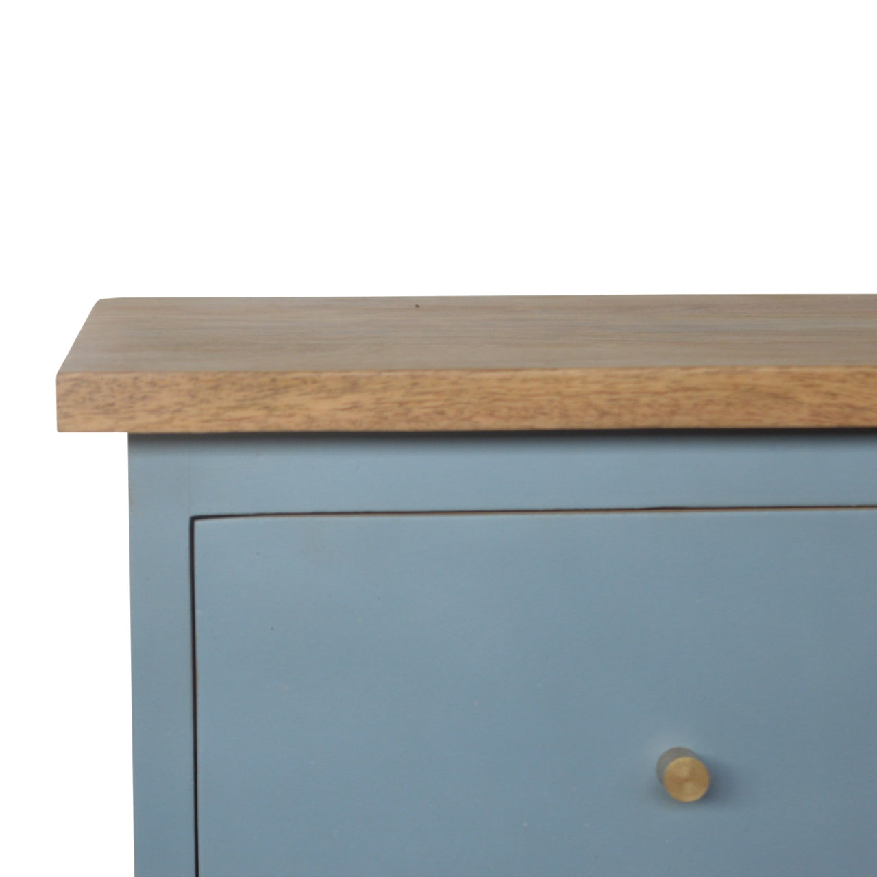 Cote Furniture | Blue Hand Painted Bedside Table - Oak Bedside Tables IN975