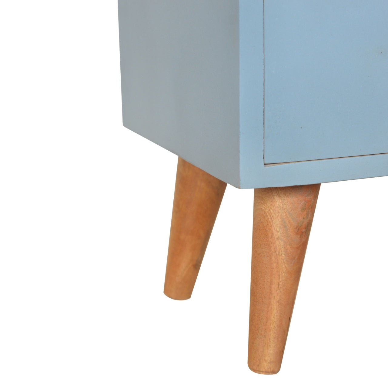 Cote Furniture | Blue Hand Painted Bedside Table - Oak Bedside Tables IN975