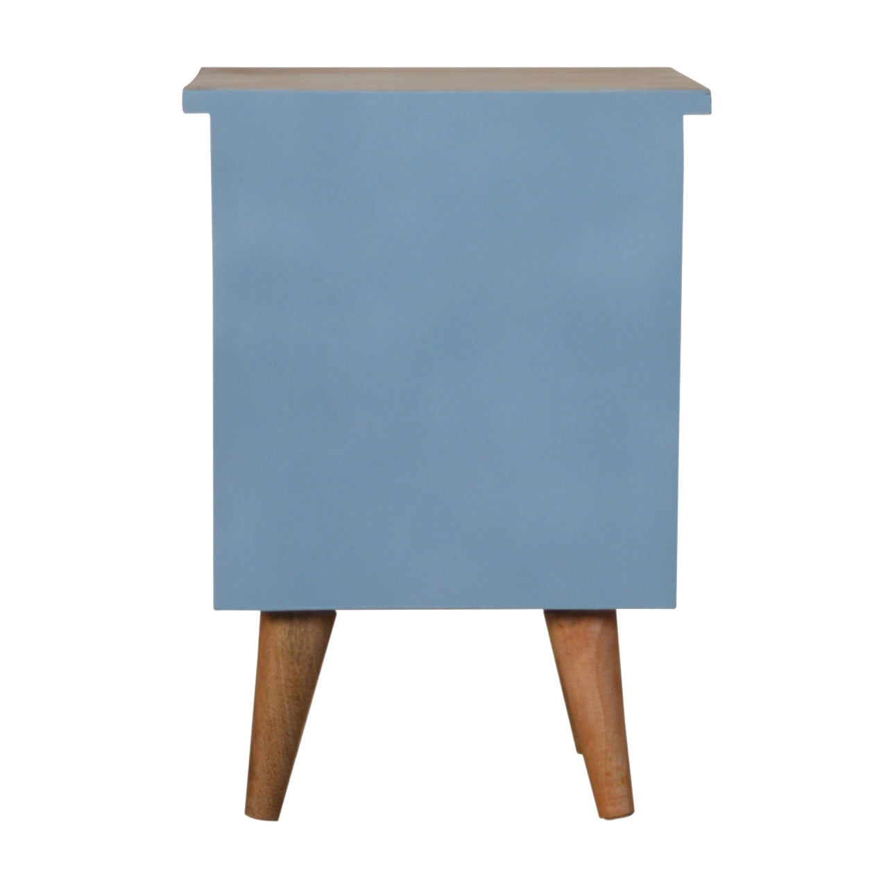 Cote Furniture | Blue Hand Painted Bedside Table - Oak Bedside Tables IN975