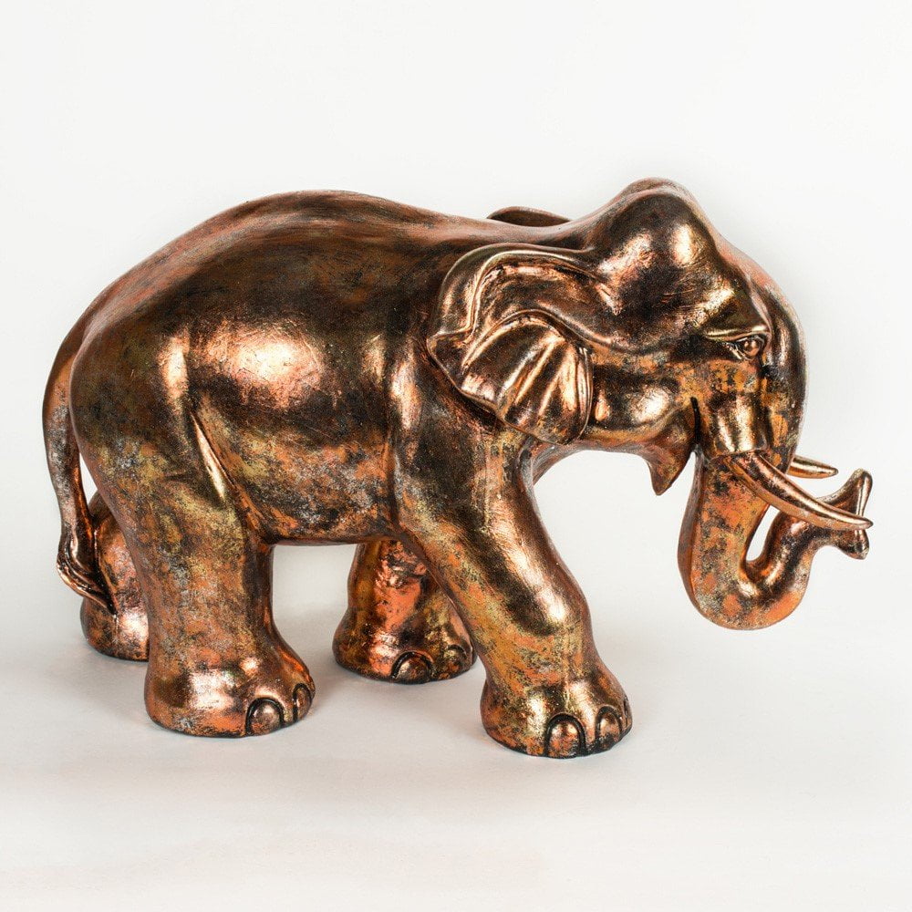 Cote Furniture | Copper Elephant Figurine - Small  Decorative Objects RSN114