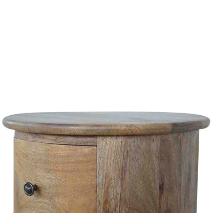 Cote Furniture | Drum Bedside Table 3 Drawer - Oak Bedside Tables IN015