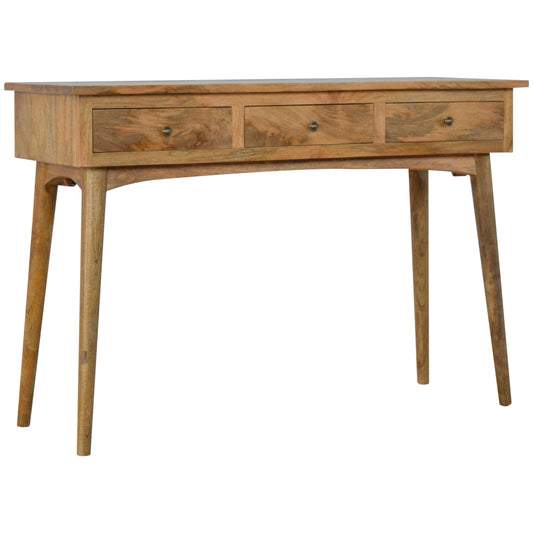 Cote Furniture | Large Console Table 3 Drawer - Oak Console Tables IN054