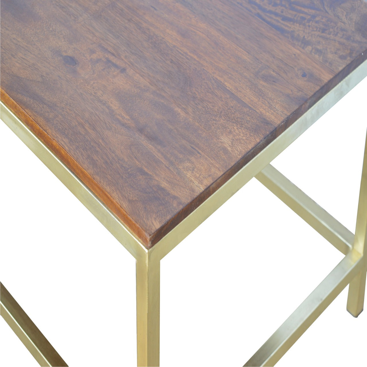 Cote Furniture | Rectangle Coffee Table - Gold Coffee Tables IN244