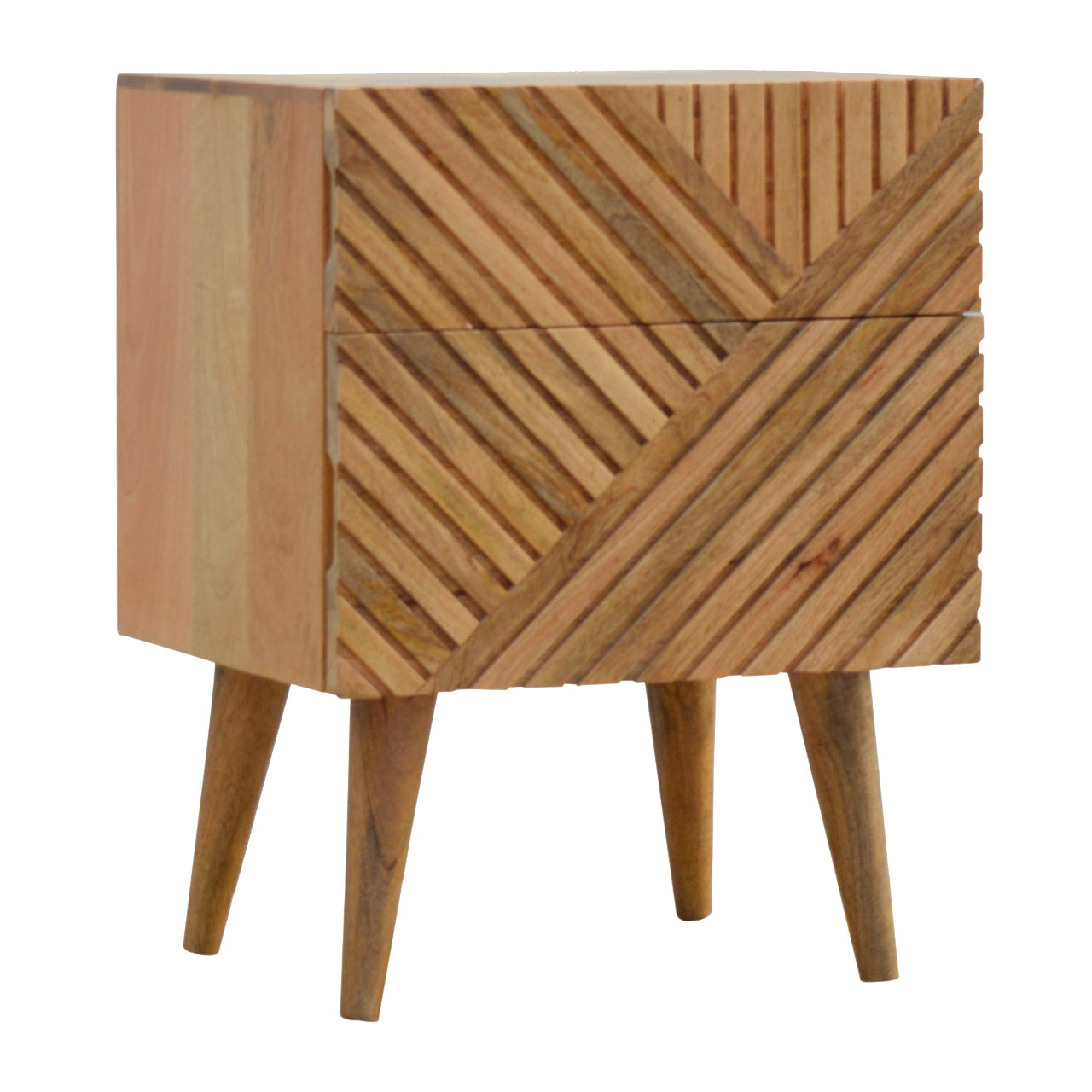 Cote Furniture | Lille Bedside Table 2 Drawer - Oak Lille, Bedside Tables IN247