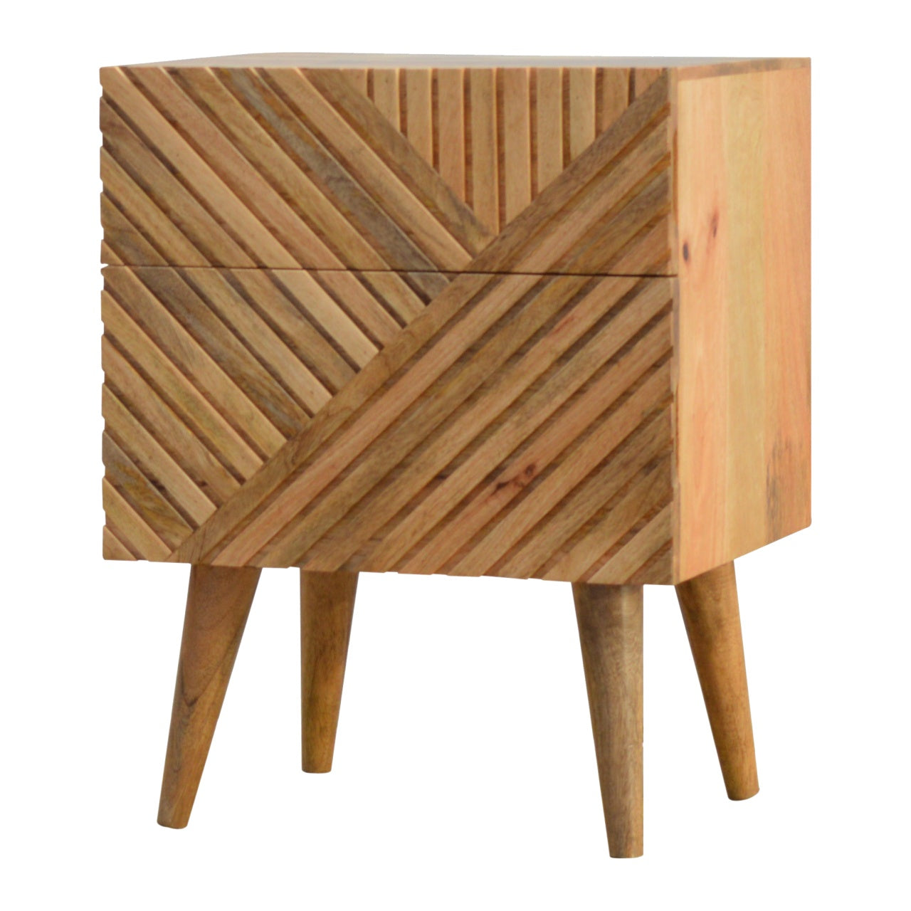 Cote Furniture | Lille Bedside Table 2 Drawer - Oak Lille, Bedside Tables IN247