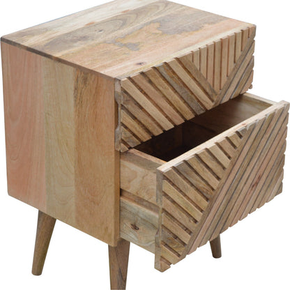 Cote Furniture | Lille Bedside Table 2 Drawer - Oak Lille, Bedside Tables IN247