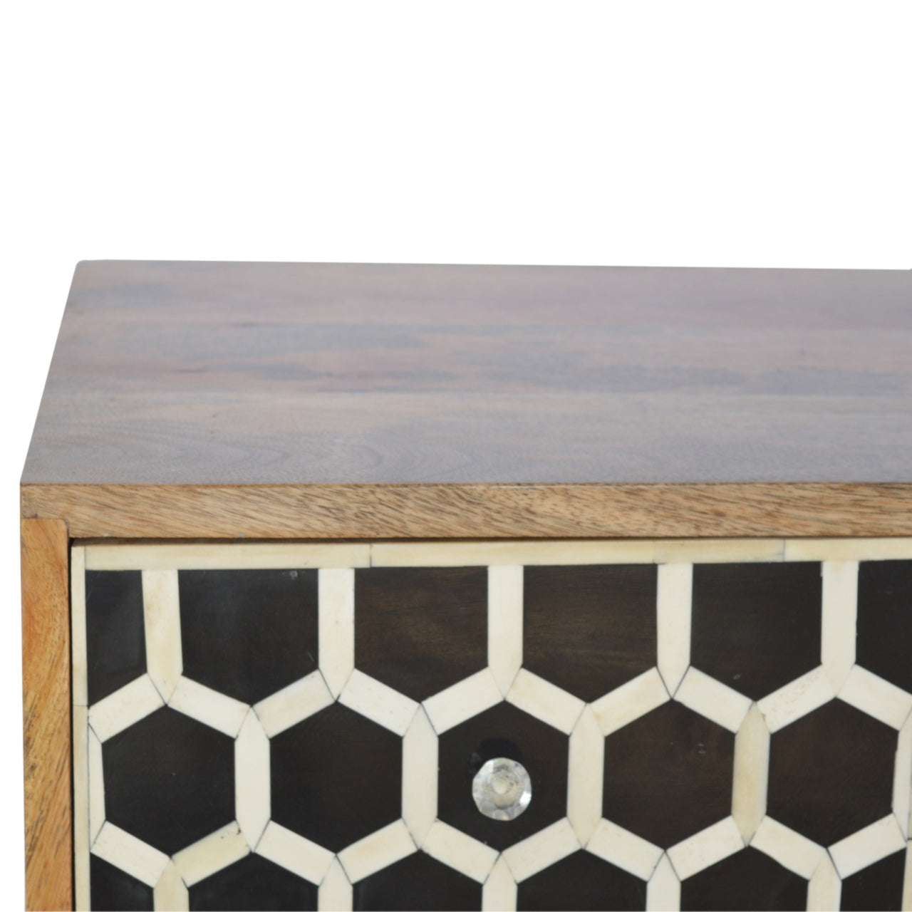 Cote Furniture | White Pattern Chest of Drawers - Oak Chest of Drawers IN321