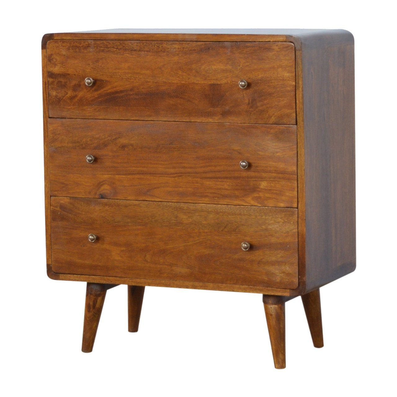 Cote Furniture | Curved Chest of Drawers - Chestnut Chest of Drawers IN352