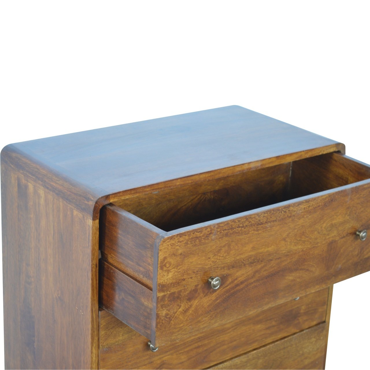 Cote Furniture | Curved Chest of Drawers - Chestnut Chest of Drawers IN352