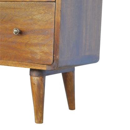 Cote Furniture | Curved Chest of Drawers - Chestnut Chest of Drawers IN352