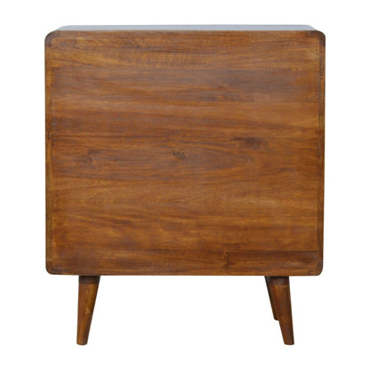 Cote Furniture | Curved Chest of Drawers - Chestnut Chest of Drawers IN352