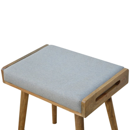 Cote Furniture | Tweed Tray Style Footstool - Grey Footstools IN518