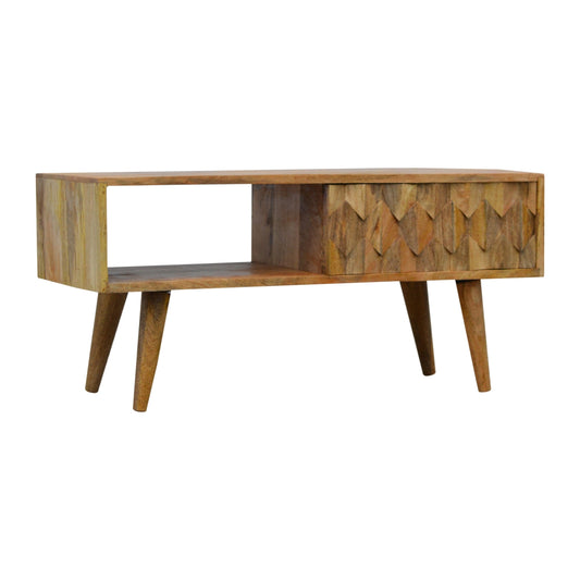 Cote Furniture | Pineapple Carved Sliding TV Unit - Oak Pineapple, TV Stands IN657