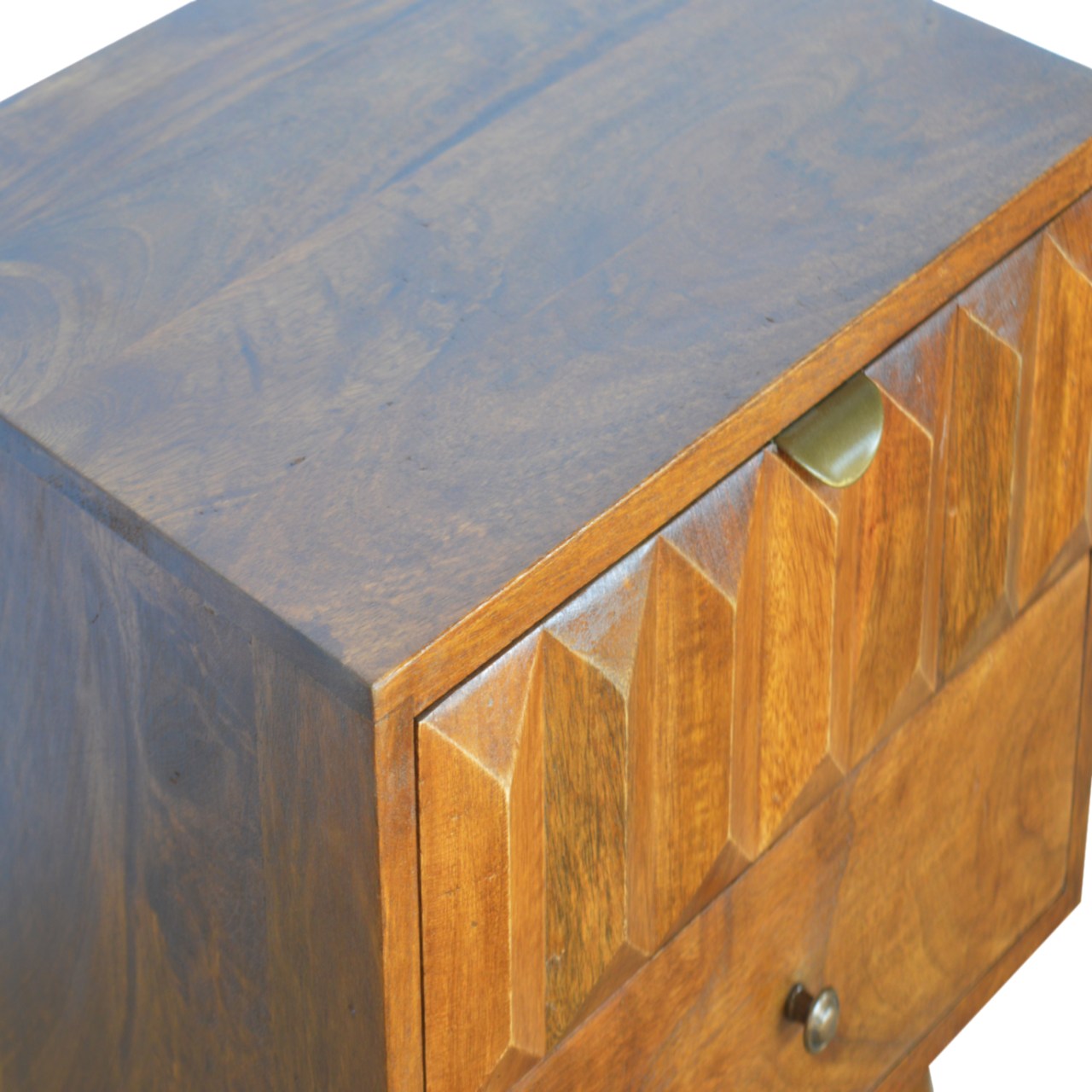 Cote Furniture | Prism Bedside Table - Chestnut Prism, Bedside Tables IN691