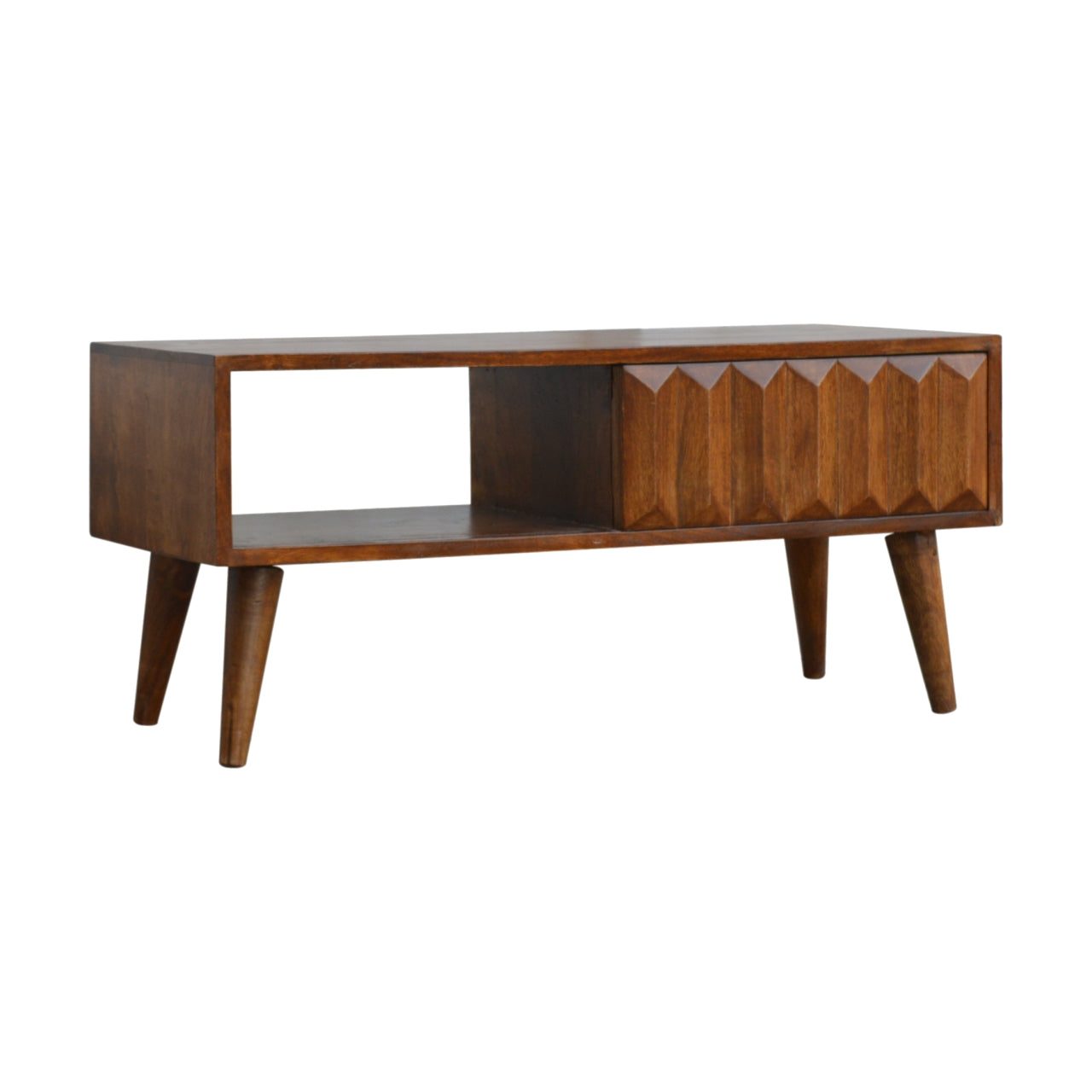 Cote Furniture | Prism Sliding TV Unit - Chestnut Prism, TV Stands IN695