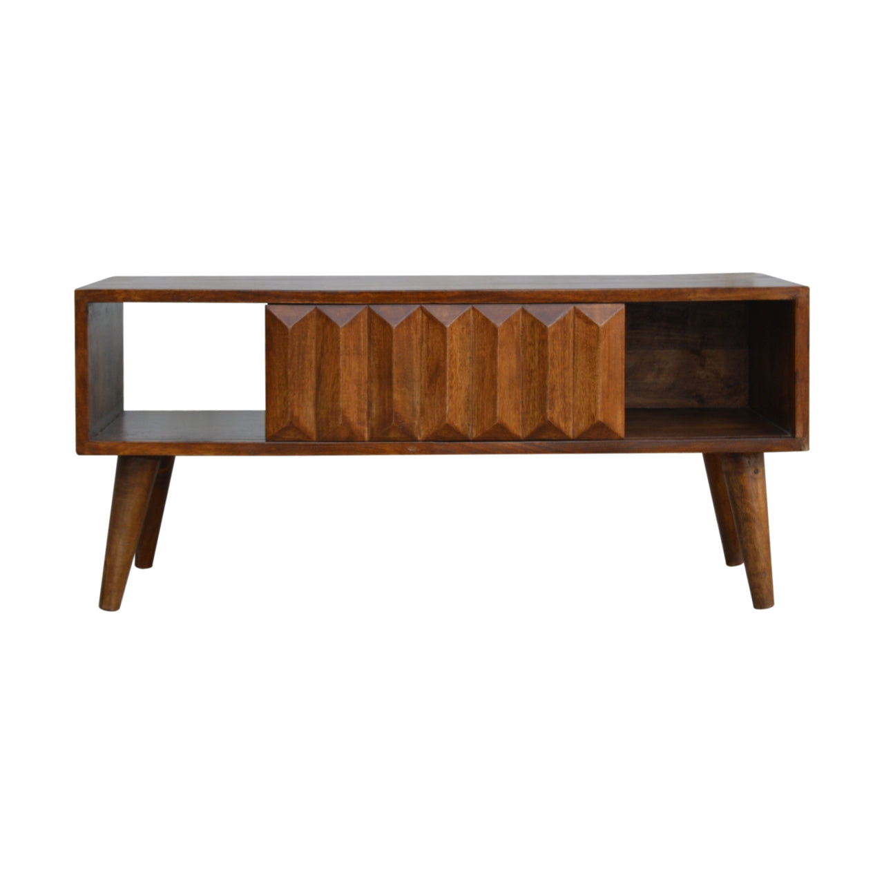 Cote Furniture | Prism Sliding TV Unit - Chestnut Prism, TV Stands IN695