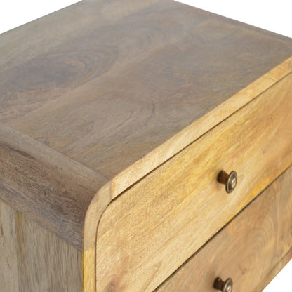 Cote Furniture | Floating Bedside Table 2 Drawer (Wall Mounted) - Oak Bedside Tables IN706