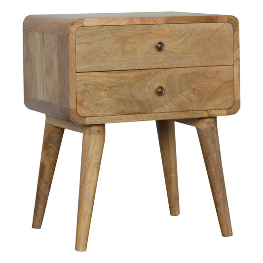 Cote Furniture | Curved Bedside Table - Oak Curved, Bedside Tables IN711