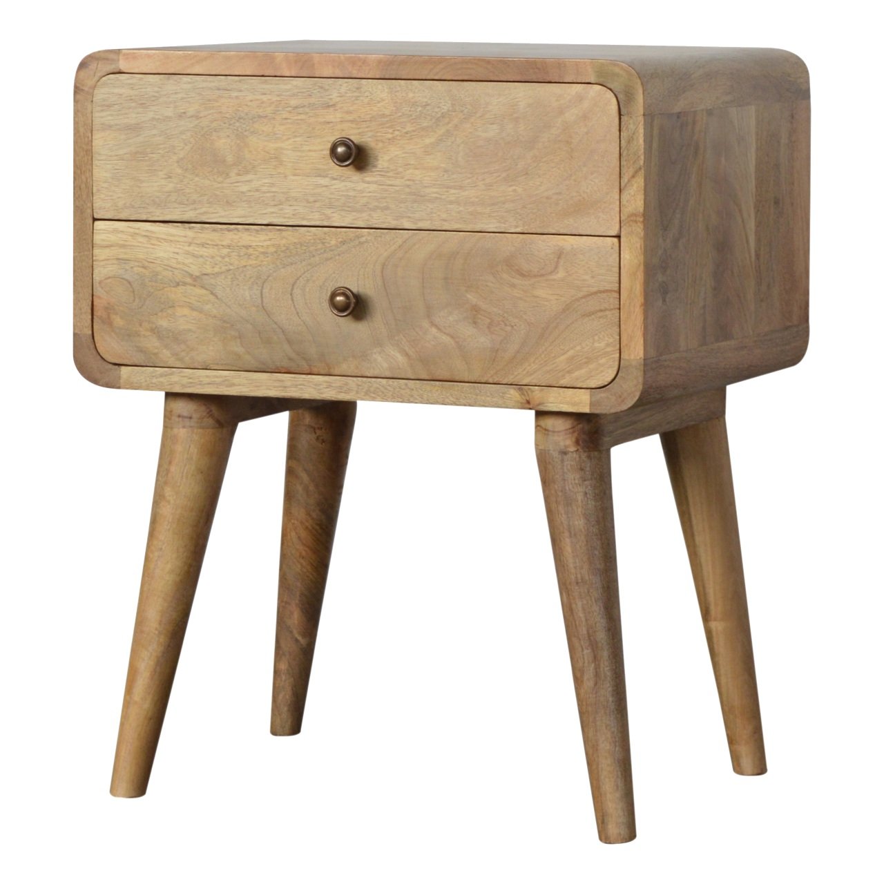 Cote Furniture | Curved Bedside Table - Oak Curved, Bedside Tables IN711