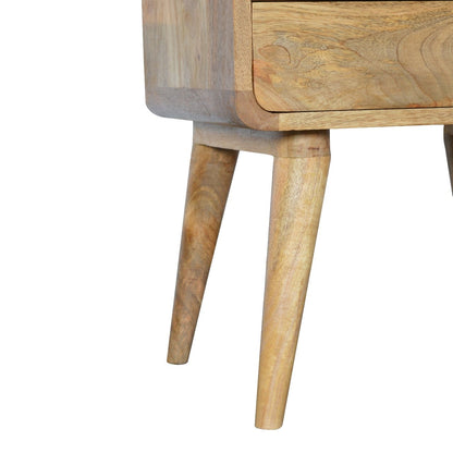 Cote Furniture | Curved Bedside Table - Oak Curved, Bedside Tables IN711