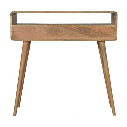 Cote Furniture | Curved Console Table 2 Drawer - Oak Curved, Console Tables IN714