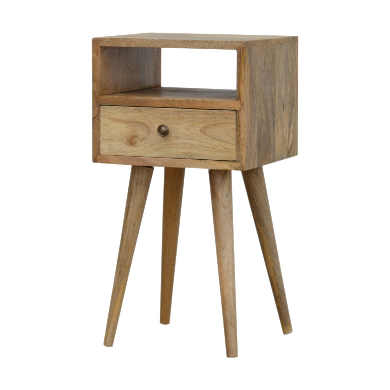 Cote Furniture | Small Bedside Table - Oak Compact, Bedside Tables IN732