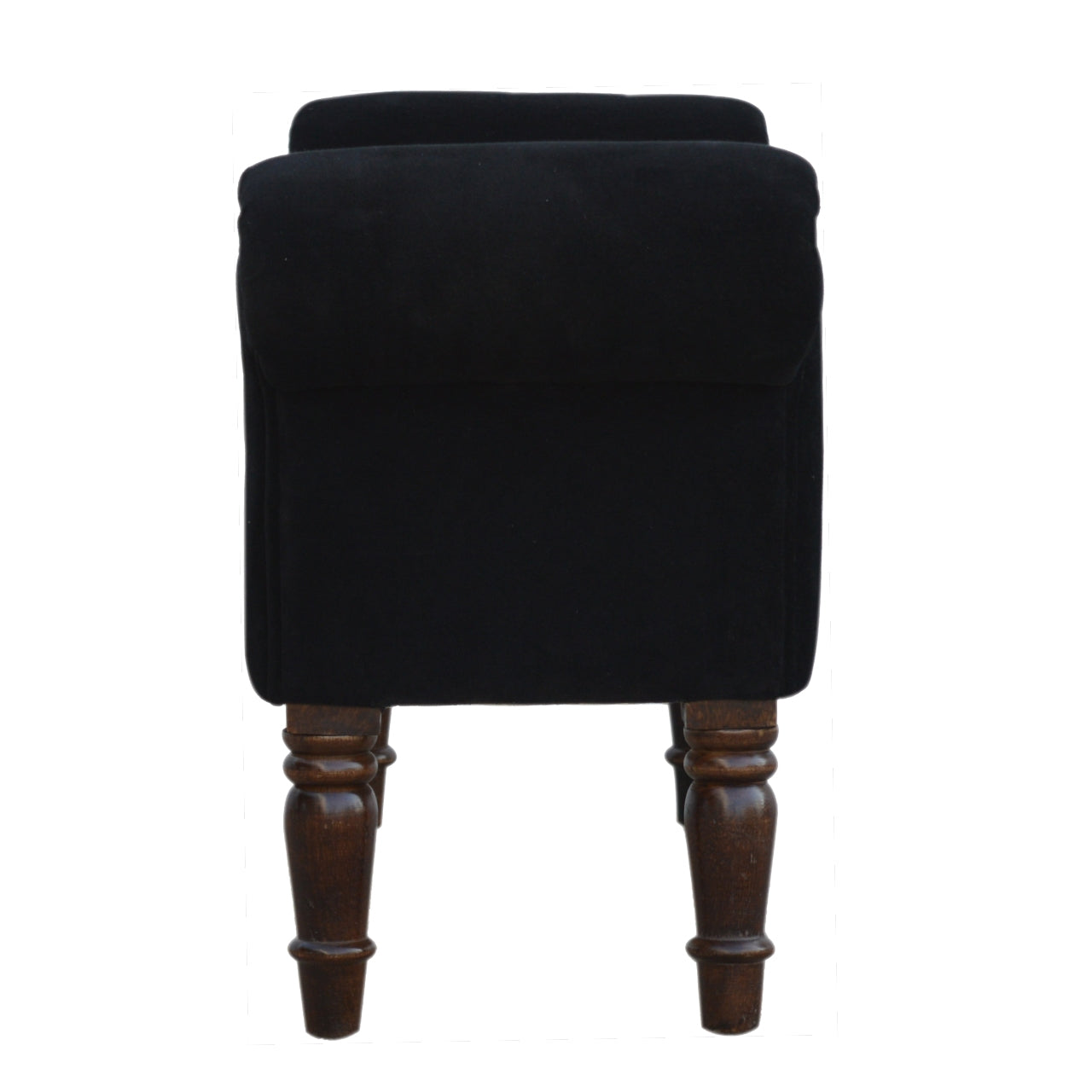 Cote Furniture | Velvet Bench - Black  Hallway Seating & Storage, Accent Chairs & Armchairs IN776