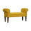 Velvet Bench - Mustard