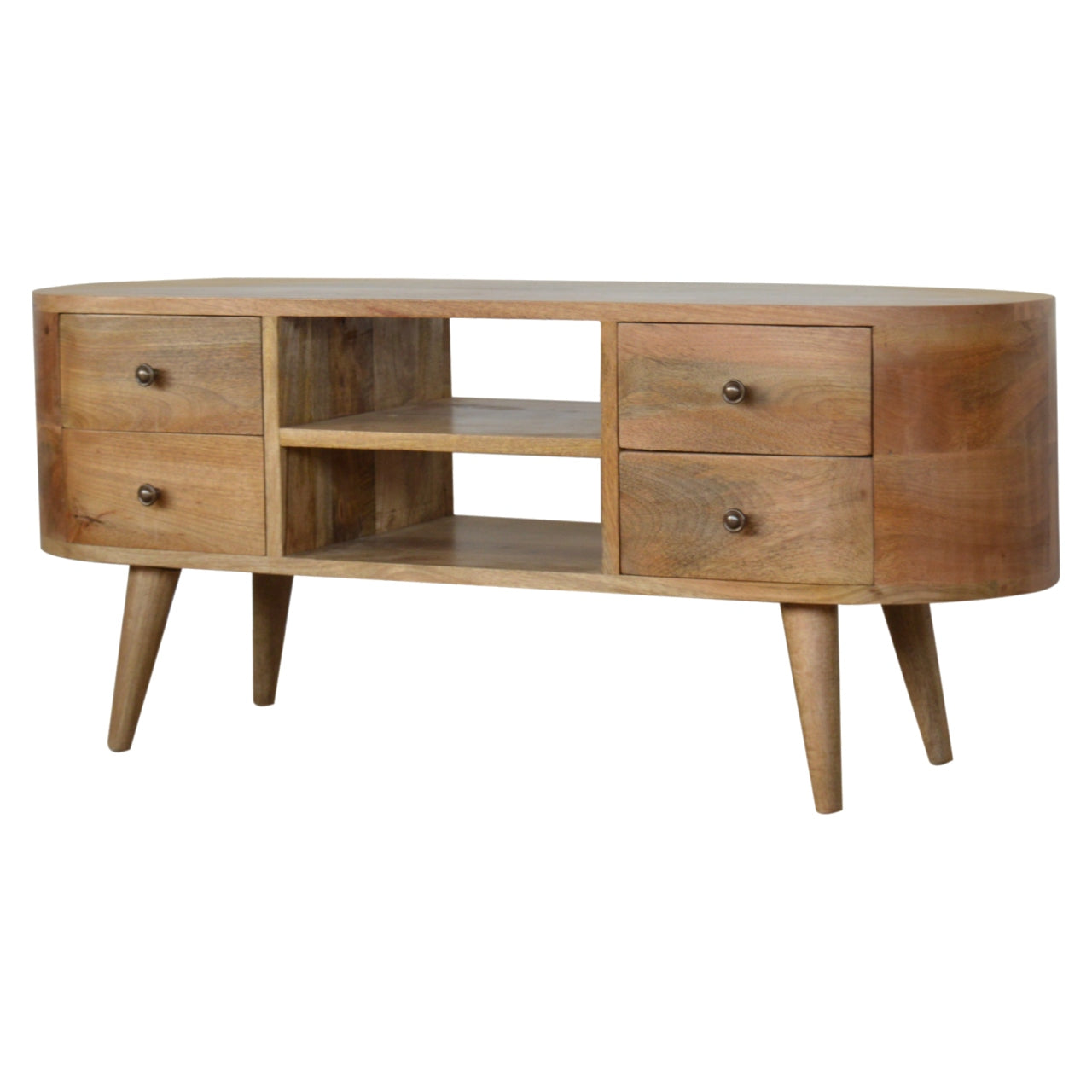 Cote Furniture | Rounded TV Unit - Oak TV Stands IN863