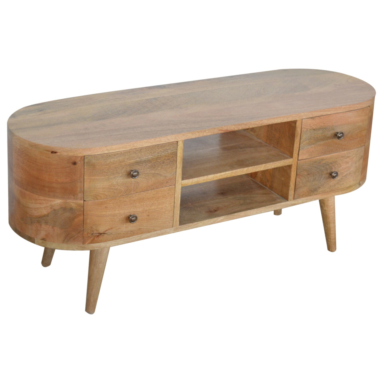 Cote Furniture | Rounded TV Unit - Oak TV Stands IN863