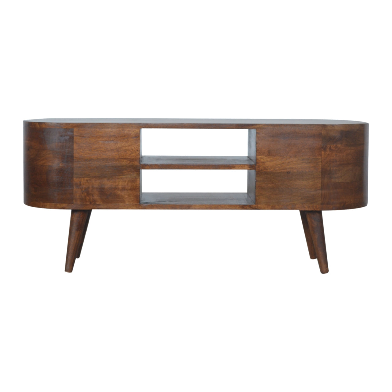 Cote Furniture | Rounded TV Unit - Chestnut  TV Stands IN894